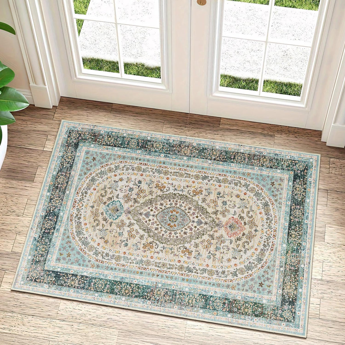 5x7 Area Rugs Modern Washable Rug for Living Room Bedroom