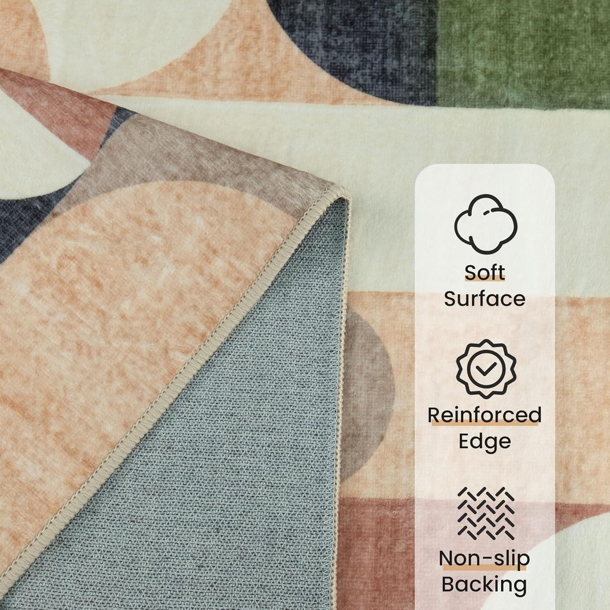 5x7 Area Rugs Modern Washable Rug for Living Room Bedroom