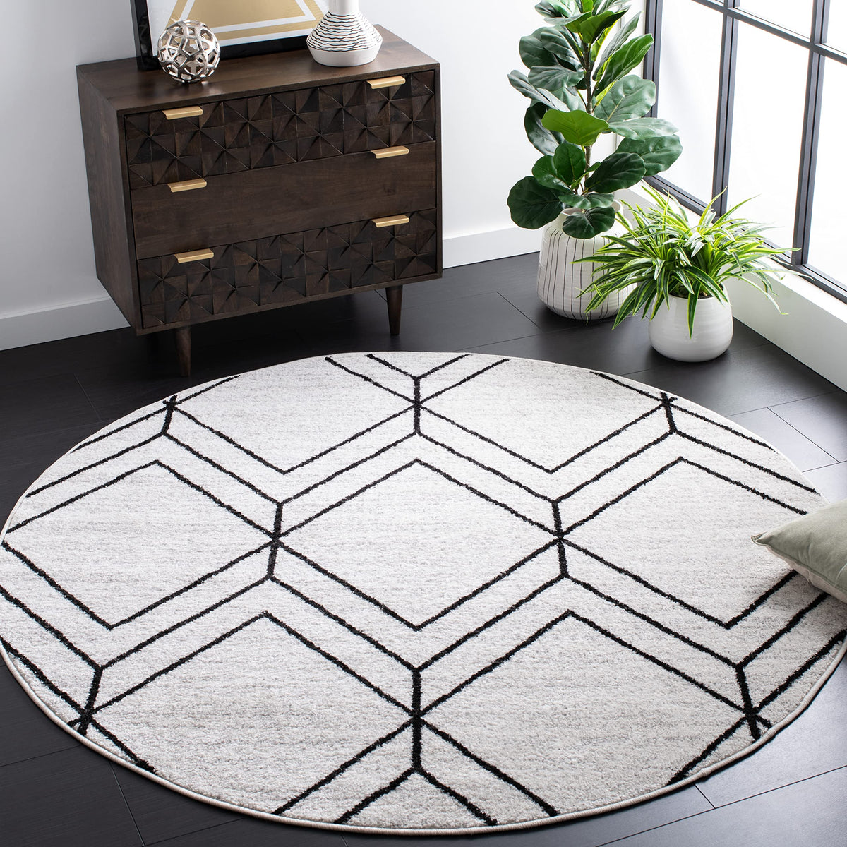 SAFAVIEH Adirondack Area Rug 8'x10', Modern Sage & Ivory ADR241Y
