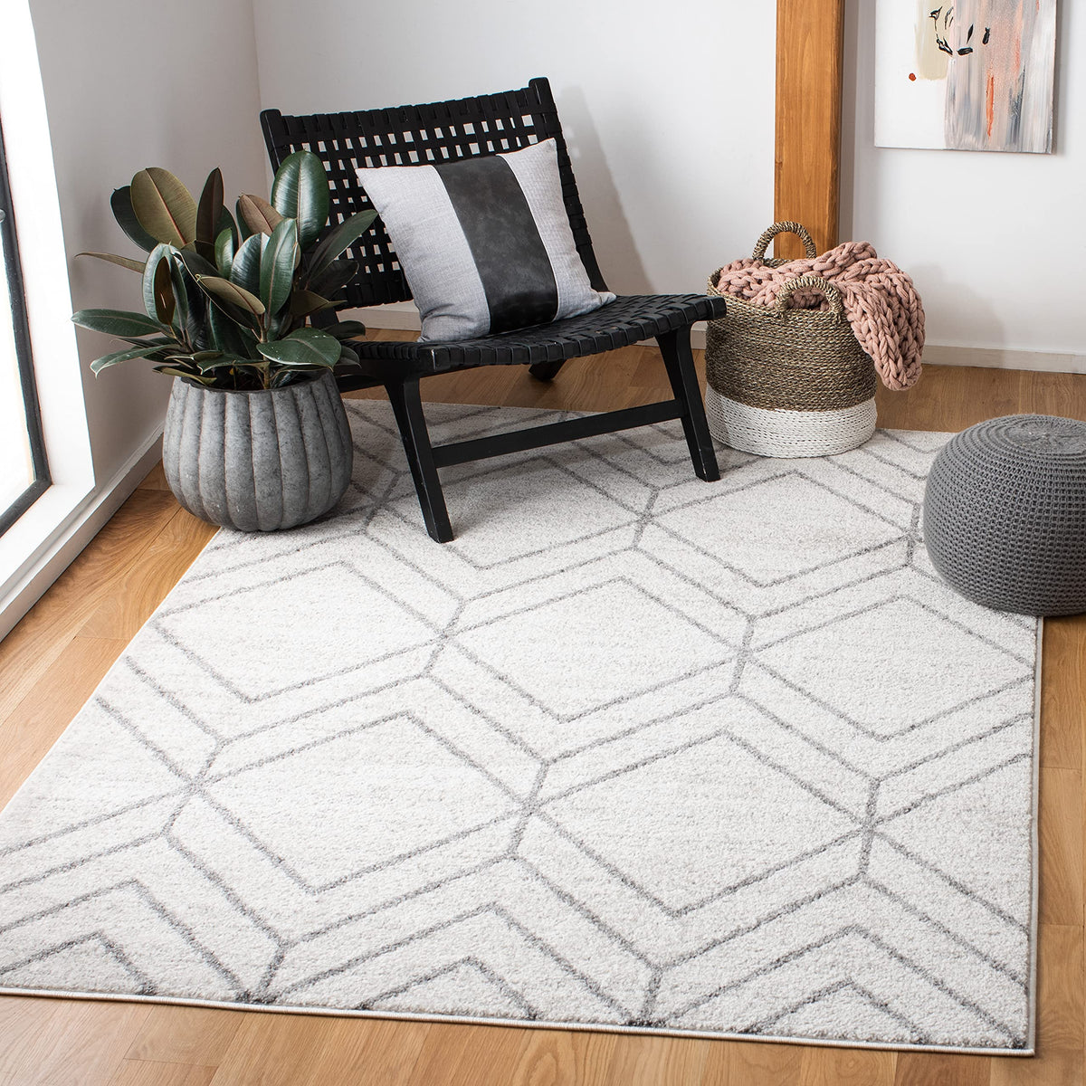 SAFAVIEH Adirondack Area Rug 8'x10', Modern Sage & Ivory ADR241Y