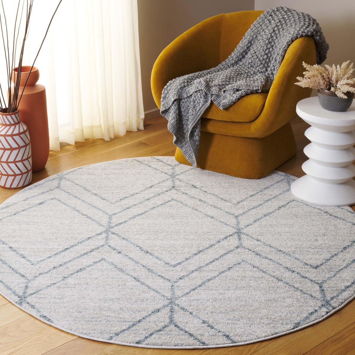 SAFAVIEH Adirondack Area Rug 8'x10', Modern Sage & Ivory ADR241Y