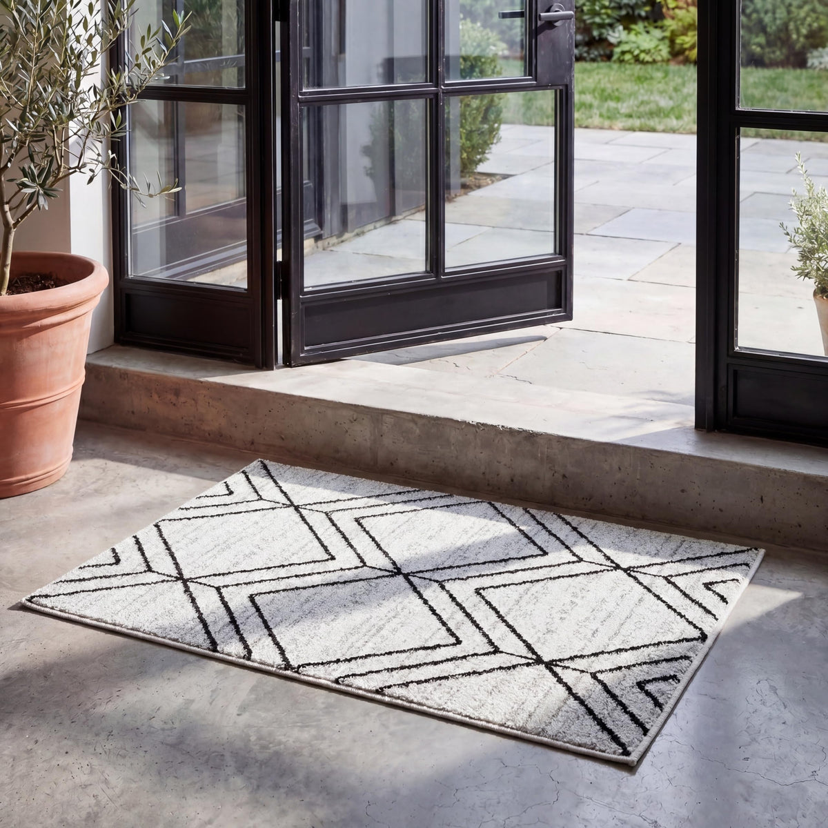 SAFAVIEH Adirondack Area Rug 8'x10', Modern Sage & Ivory ADR241Y
