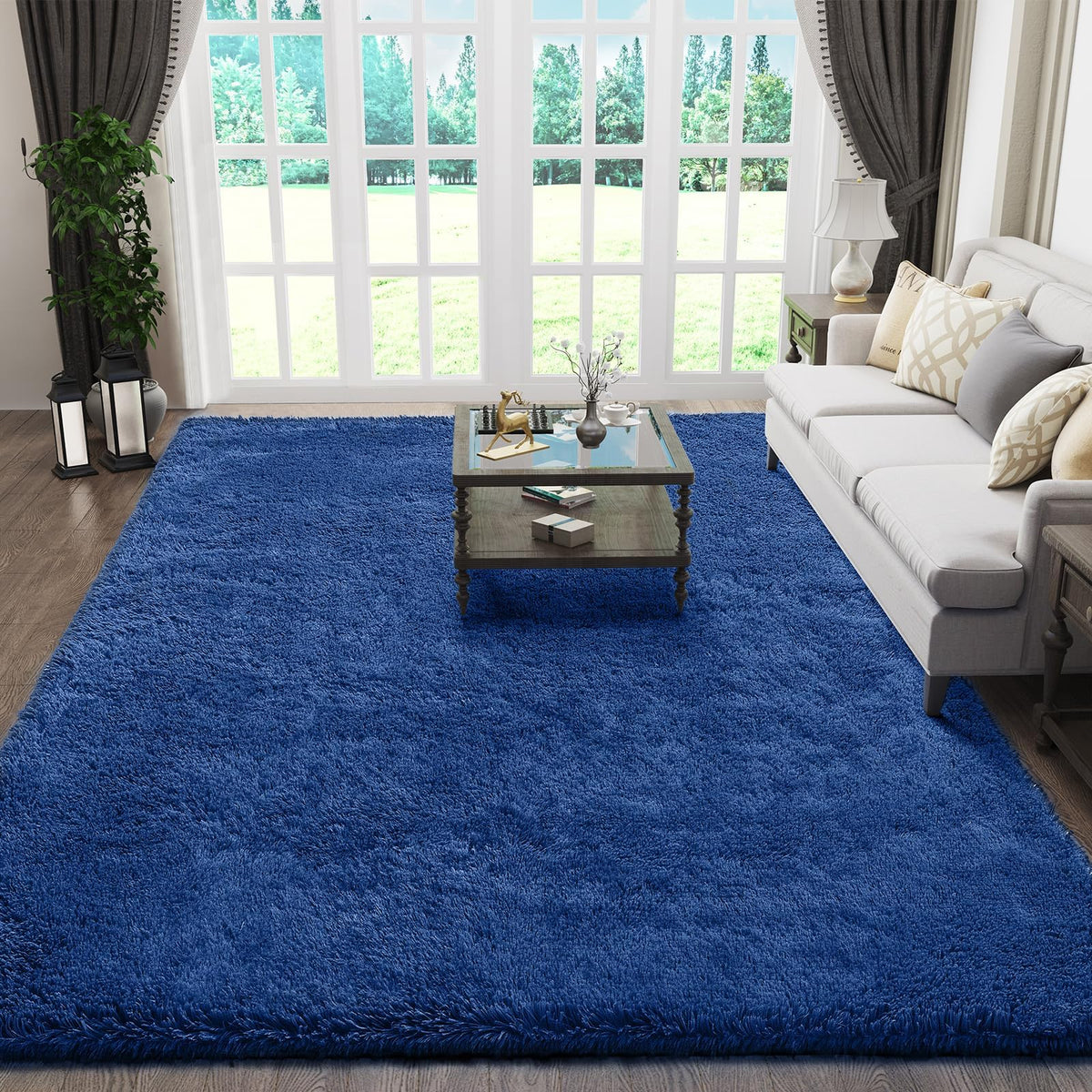 Ophanie Leopard Rugs for Bedroom Living Room, Cheetah Print Rug Fluffy Shag Large Fuzzy Plush Soft Throw,Large Shaggy Floor Faux Animal Throw 4x6 Carpets,Decor Aesthetic with Over 99 pcs Pile fibers