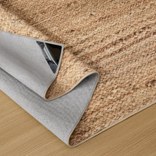 Bedsure 5x7 Print Living Room Rug, Faux Jute-Look Design, Machine Washable