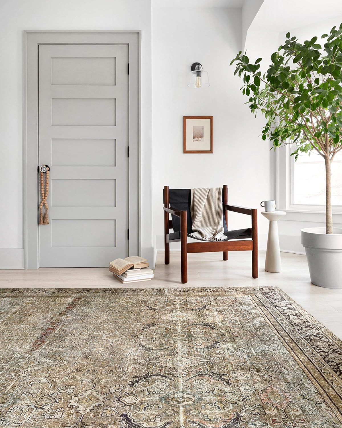 Loloi Layla Olive/Charcoal 7'-6" x 9'-6" Area Rug