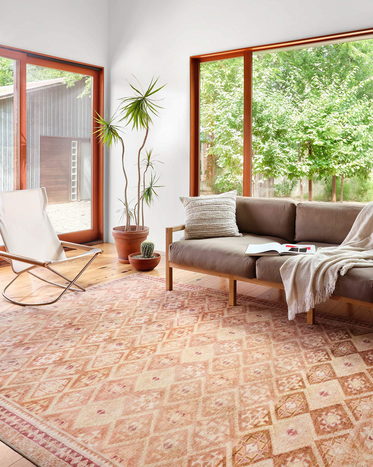 Loloi Layla Olive/Charcoal 7'-6" x 9'-6" Area Rug