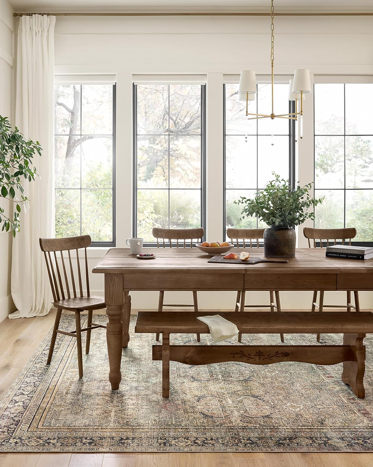 Loloi Layla Olive/Charcoal 7'-6" x 9'-6" Area Rug