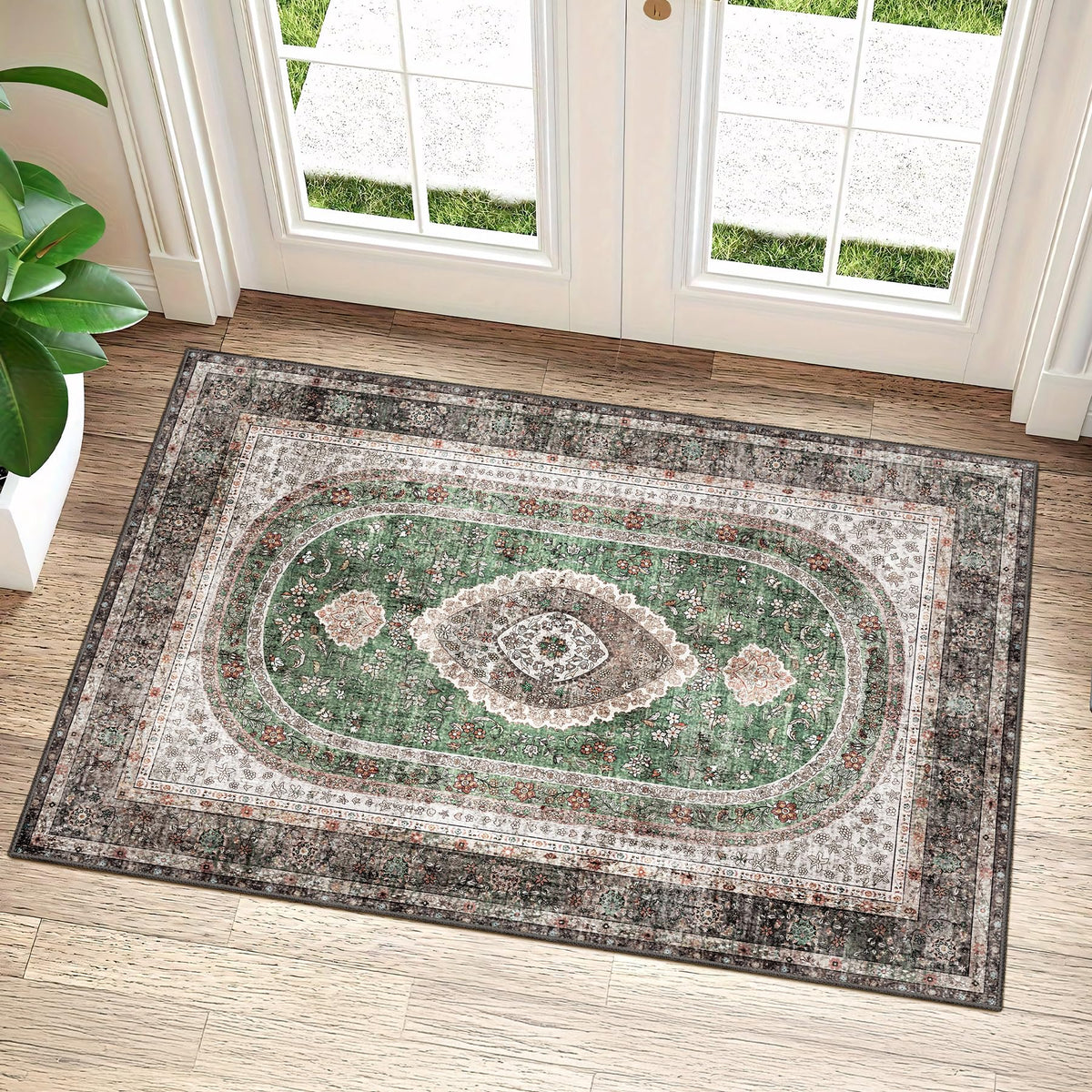 5x7 Area Rugs Modern Washable Rug for Living Room Bedroom