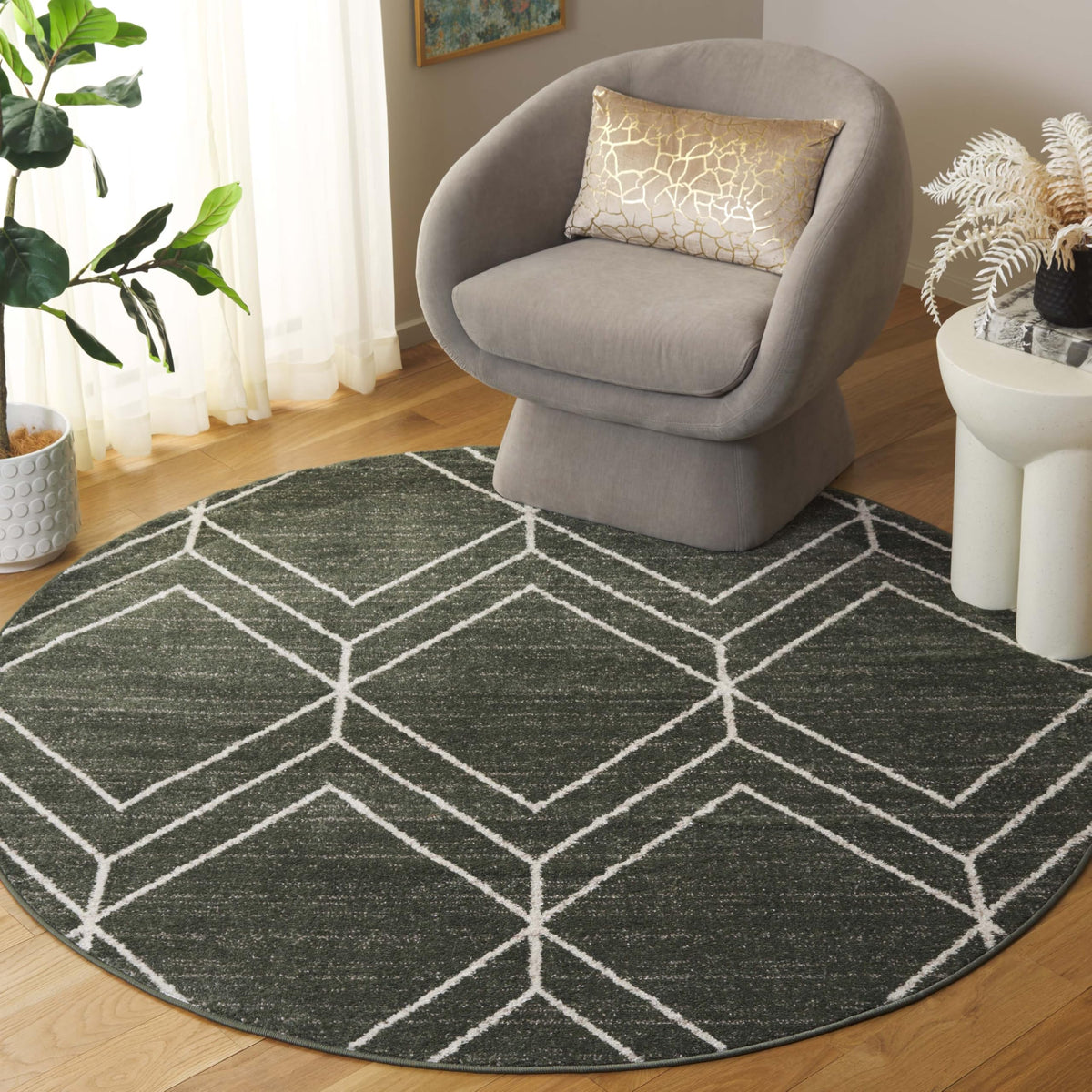 SAFAVIEH Adirondack Area Rug 8'x10', Modern Sage & Ivory ADR241Y