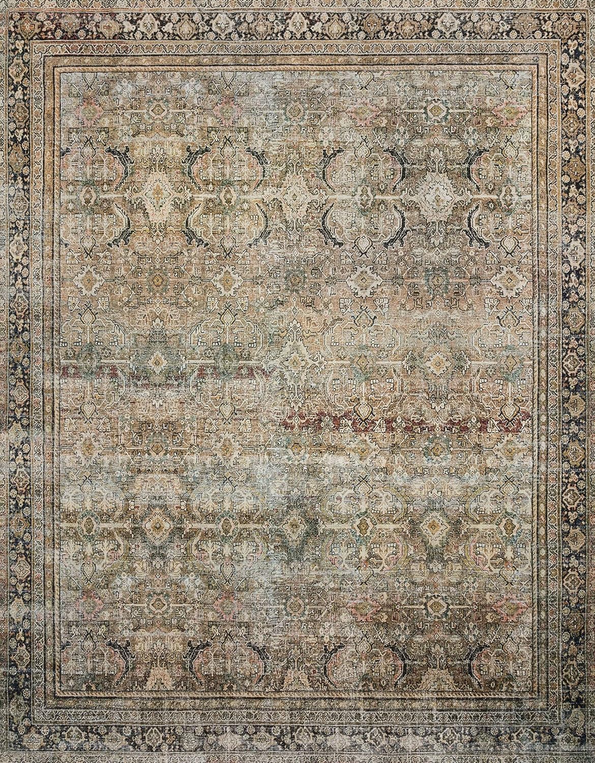 Loloi Layla Olive/Charcoal 7'-6" x 9'-6" Area Rug