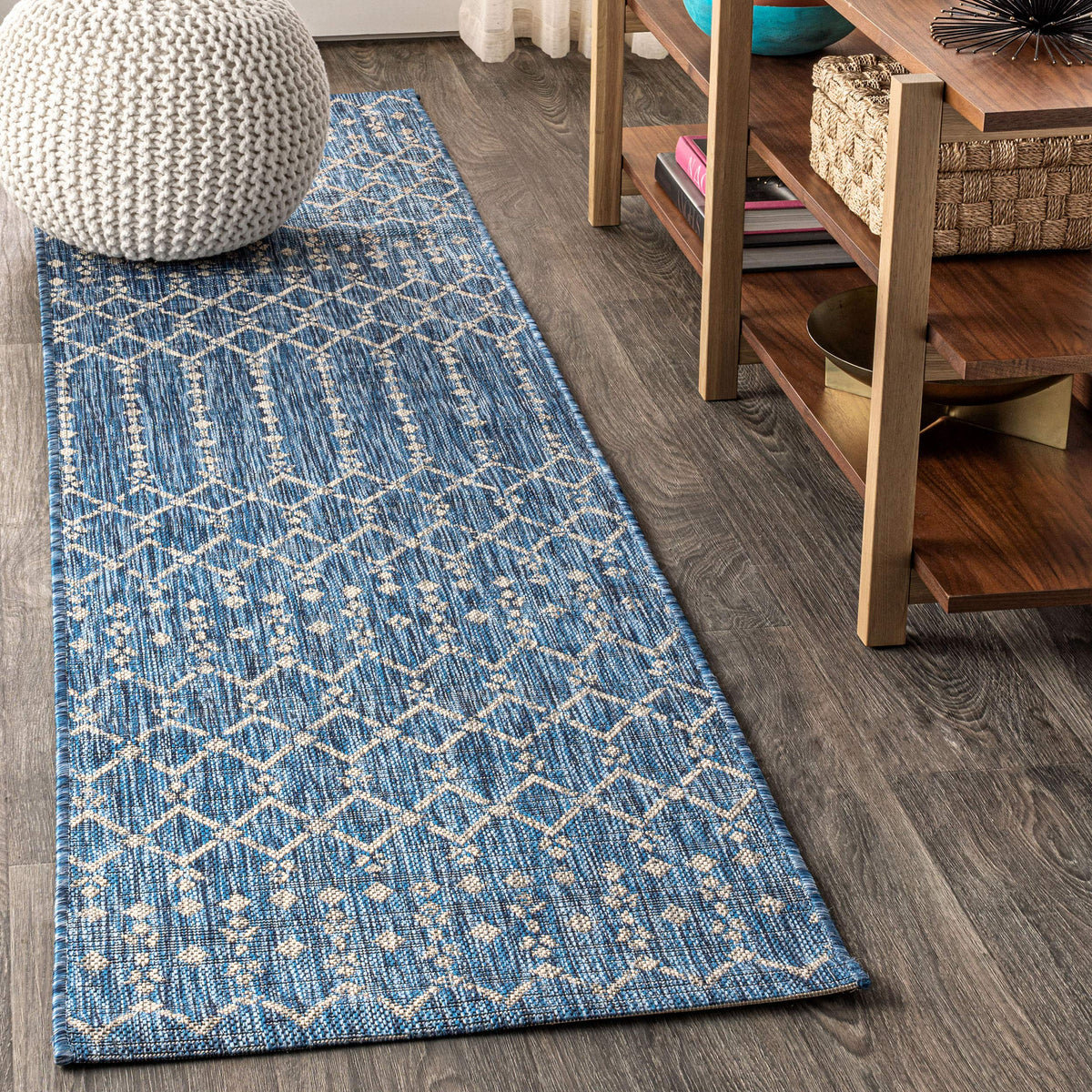 JONATHAN Y Moroccan Geometric Indoor Outdoor Area Rug 8X10 Natural/Black, Ourika Textured Weave for Backyard, Patio, Porch, Easy-Cleaning, High Traffic, Pet-Friendly, Non-Shedding (SMB108D-8)