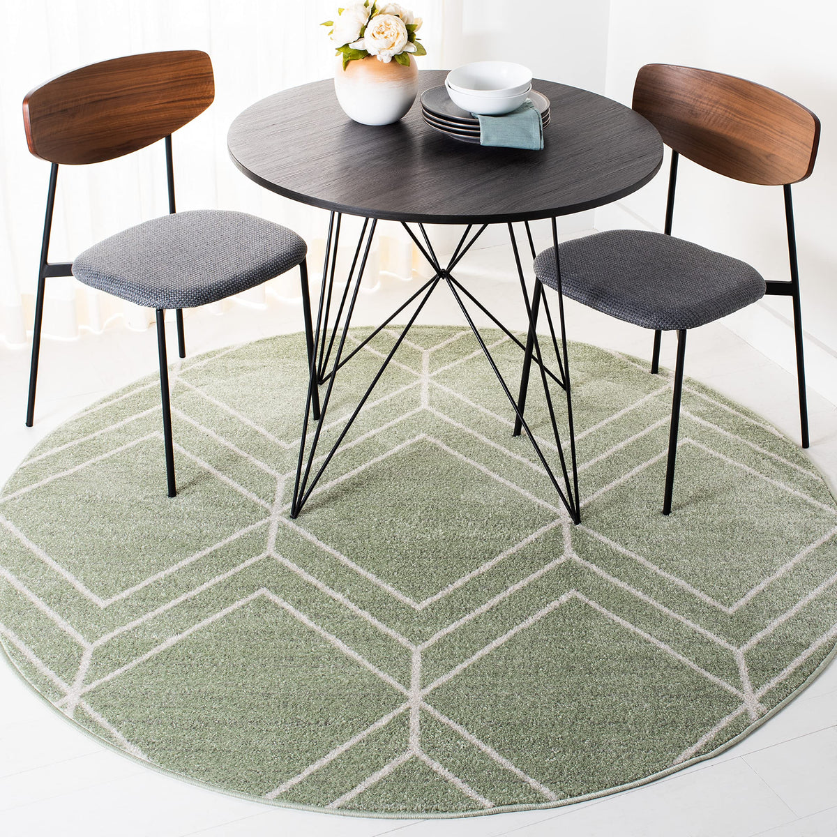 SAFAVIEH Adirondack Area Rug 8'x10', Modern Sage & Ivory ADR241Y