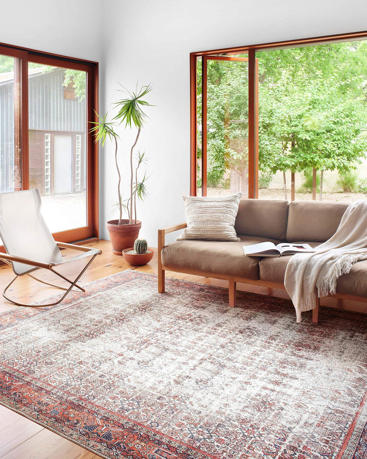 Loloi Layla Olive/Charcoal 7'-6" x 9'-6" Area Rug