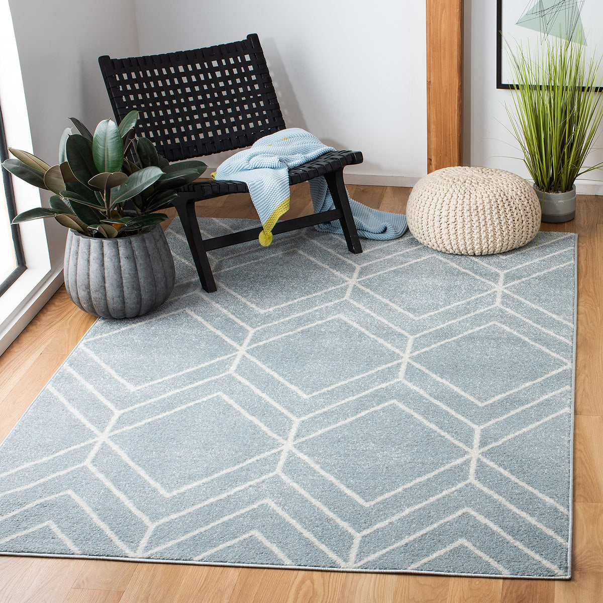 SAFAVIEH Adirondack Area Rug 8'x10', Modern Sage & Ivory ADR241Y