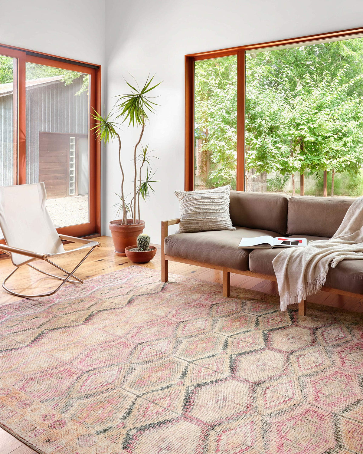 Loloi Layla Olive/Charcoal 7'-6" x 9'-6" Area Rug