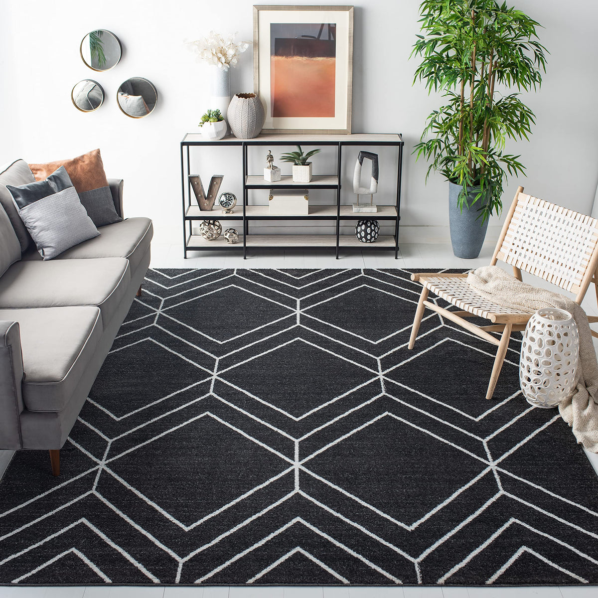 SAFAVIEH Adirondack Area Rug 8'x10', Modern Sage & Ivory ADR241Y