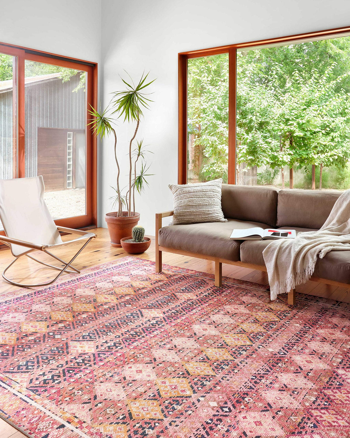 Loloi Layla Olive/Charcoal 7'-6" x 9'-6" Area Rug