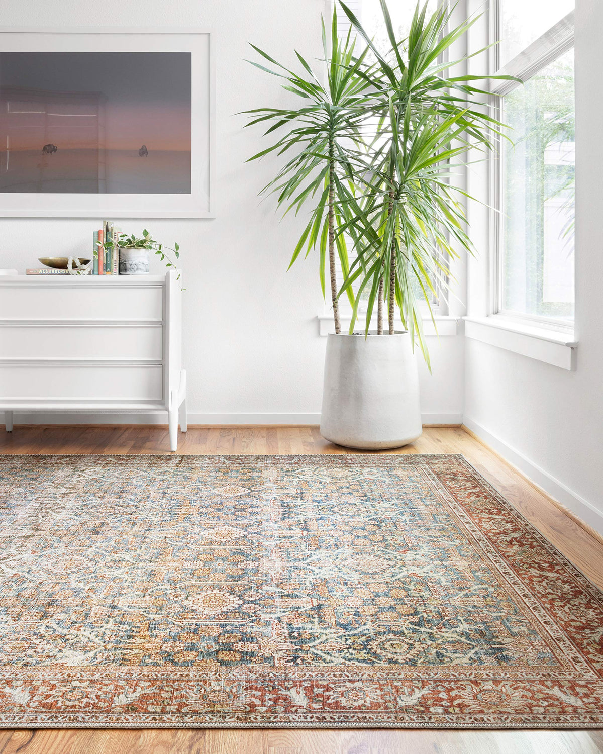 Loloi Layla Olive/Charcoal 7'-6" x 9'-6" Area Rug