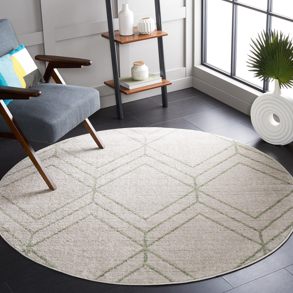 SAFAVIEH Adirondack Area Rug 8'x10', Modern Sage & Ivory ADR241Y