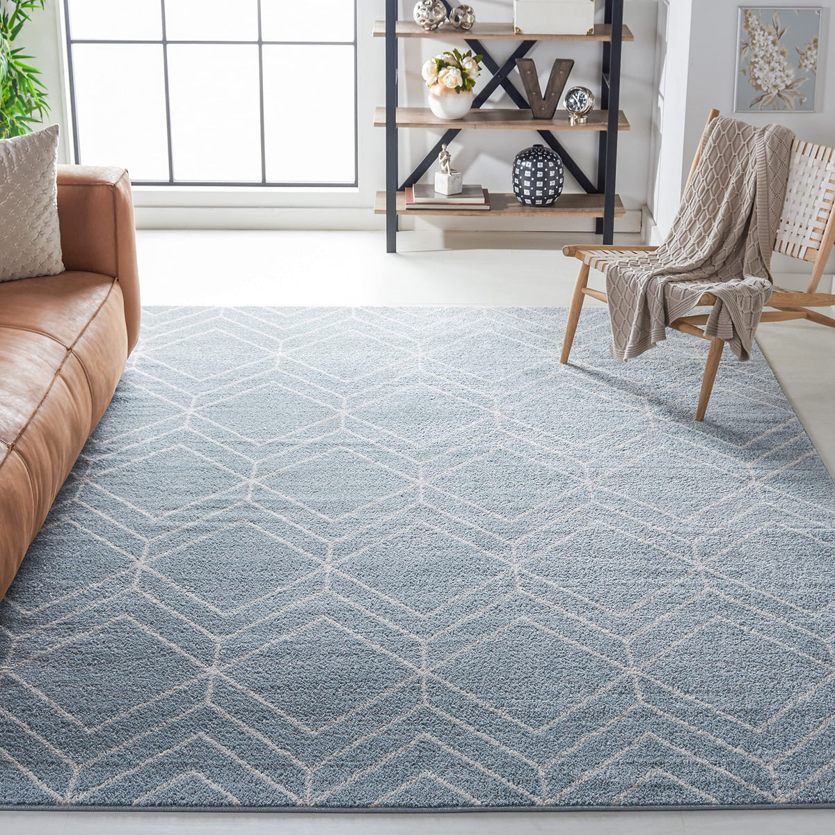 SAFAVIEH Adirondack Area Rug 8'x10', Modern Sage & Ivory ADR241Y