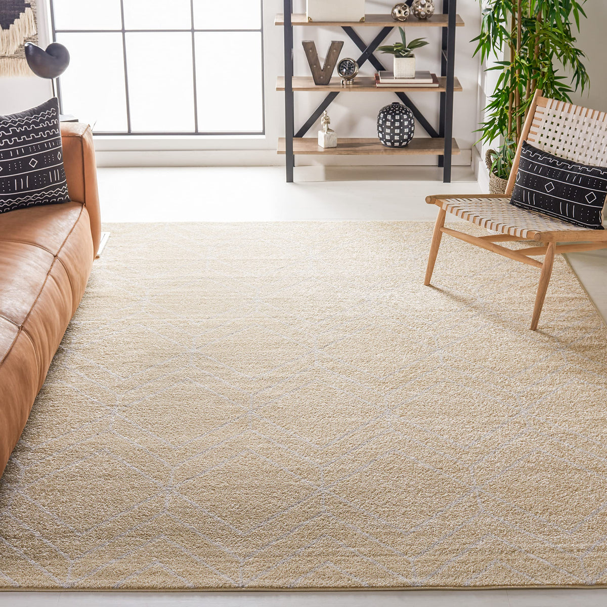 SAFAVIEH Adirondack Area Rug 8'x10', Modern Sage & Ivory ADR241Y