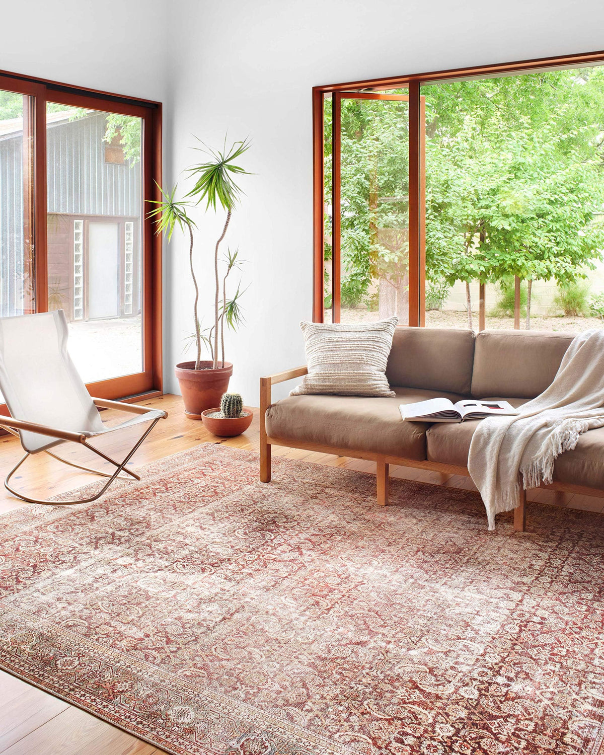 Loloi Layla Olive/Charcoal 7'-6" x 9'-6" Area Rug