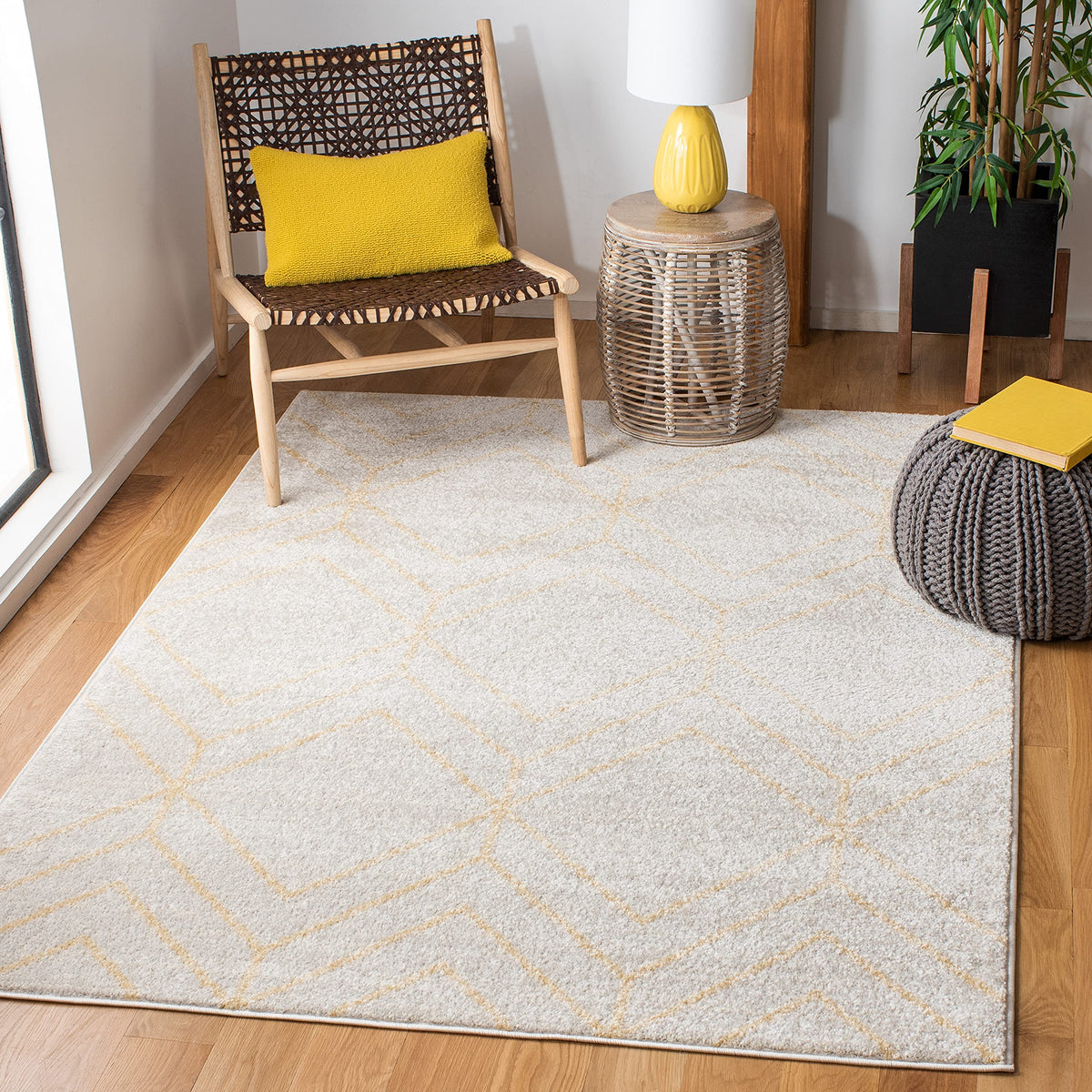 SAFAVIEH Adirondack Area Rug 8'x10', Modern Sage & Ivory ADR241Y