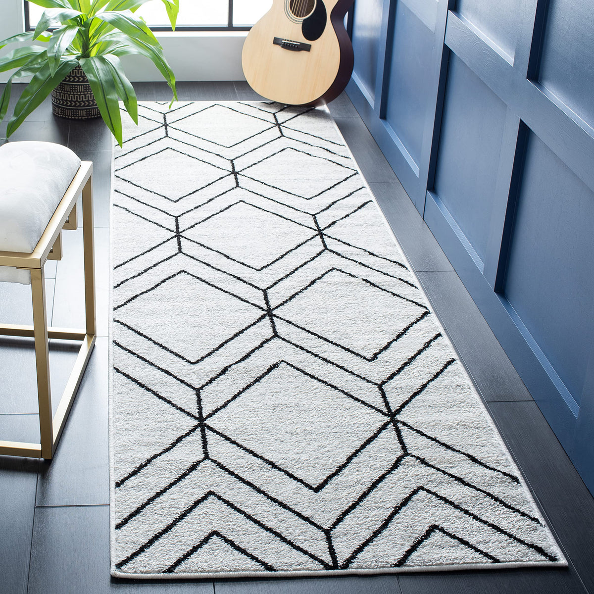 SAFAVIEH Adirondack Area Rug 8'x10', Modern Sage & Ivory ADR241Y