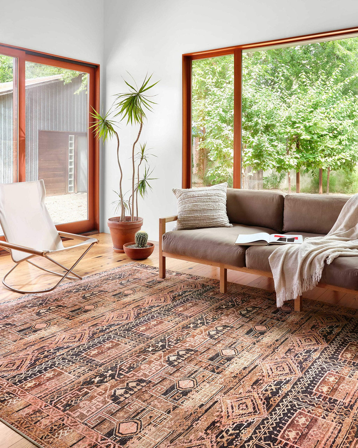 Loloi Layla Olive/Charcoal 7'-6" x 9'-6" Area Rug