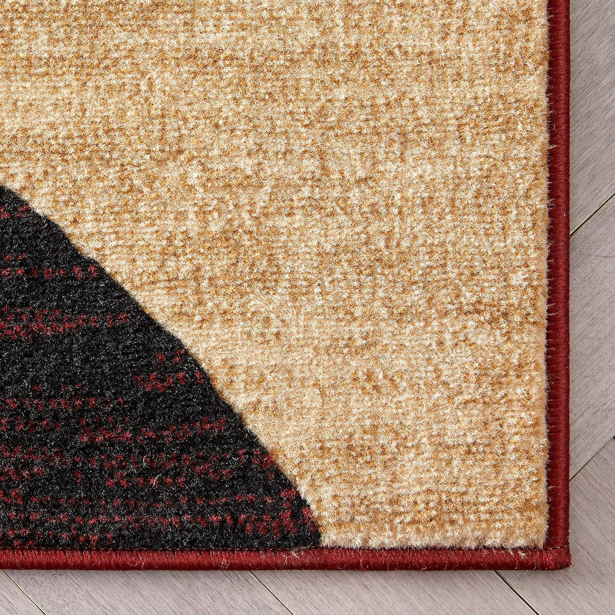 Well Woven Dulcet Bingo Red Modern Geometric Area Rug (5'3" x 7'3")